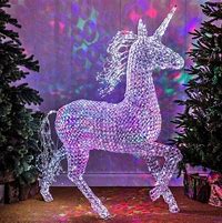 Image result for Lighted Unicorn Christmas Yard Decorations