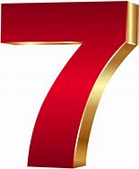 Image result for Red Number 7 Zazzle