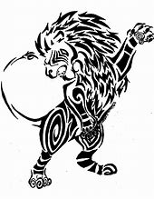 Image result for Lion tribal
