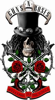 Image result for Guns N' Roses Slash with Skeleton Face