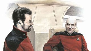 Image result for Picard Riker Talking
