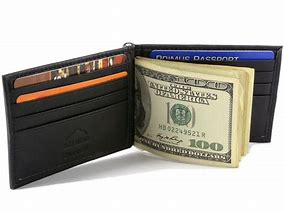 Image result for Front Pocket Wallet with Spring Money Clip