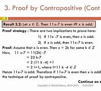 Image result for Contrapositive Proof
