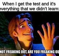 Image result for Freaking Out About Test Meme