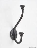 Image result for Black Wrought Iron Wall Hooks