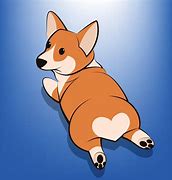 Image result for Brown Dog Corgi Cartoon
