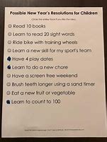 Image result for Kids New Year's Resolutions