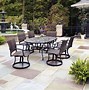 Image result for Patio Table Oval with Tempered Glass