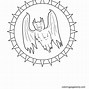 Image result for Bat and Mandala Coloring Page