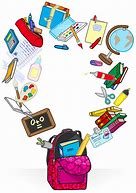 Image result for Cartoon School Supplies Clip Art