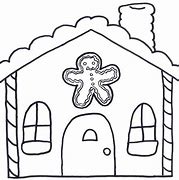 Image result for Gingerbread House Clip Art Black and White