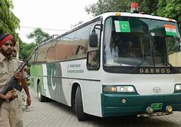 Image result for India Pakistan Cricket Bus