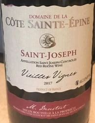 Image result for Domaine de la Cote saint Epine saint Joseph Vieilles Vignes