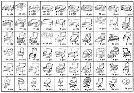 Image result for Upholstery Yardage Calculator Chart