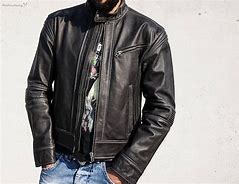 Image result for Cafe Racer Leather Jacket