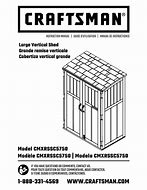 Image result for Craftsman Cbms8401 8 X 4 Storage Shed