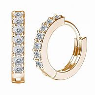 Image result for 14K Gold CZ Stud Earrings