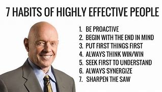 Image result for Stephen Covey's 7 Habits