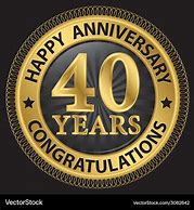 Image result for 40 Year Anniversary Color