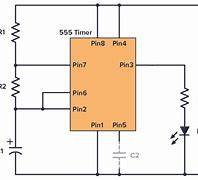 Image result for 555 Timer Astable Schematic