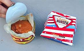 Image result for Burger in a Can