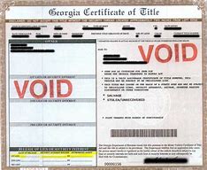 Image result for Georgia Salvage Title