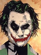 Image result for Heath Ledger Joker Painting