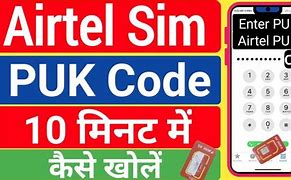 Image result for PUK Code Unlock Sim Card for Airtel