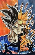 Image result for Goku vs Naruto Fan Art