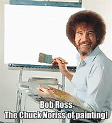 Image result for Bob Ross Hair Meme