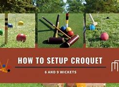 Image result for 9-Wicket Croquet Layout