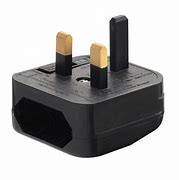 Image result for Euro 2Pin to UK Adapter Wall Plug