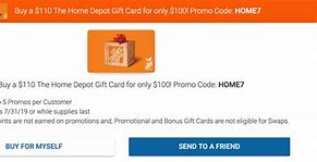Image result for Picture of Home Depot Gift Card Code