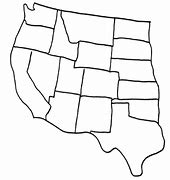 Image result for West Region Blank Map
