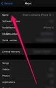 Image result for Change Name On iPhone 12