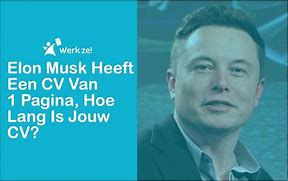 Image result for Elon Musk One Page CV
