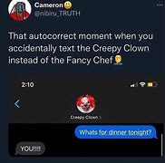 Image result for Fancy Chef vs Creepy Clown