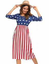 Image result for Women's American Flag Ruffle Dress
