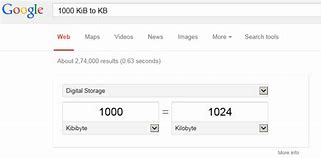 Image result for 1 Mb To KB