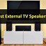 Image result for external tv speaker set up