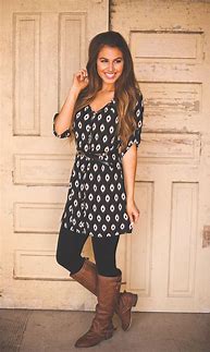 Image result for tunic dress with leggings winter