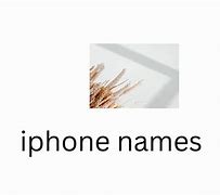 Image result for iPhone Names