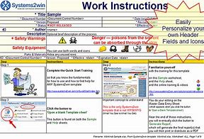 Image result for Operating Instruction Templates