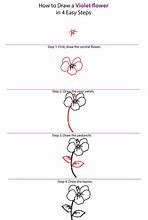 Image result for How to Draw a Violet Flower Easy