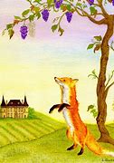 Image result for Fox and Grapes Cartoon