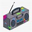 Image result for Boombox Radio Clip Art Gold