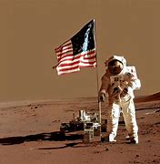 Image result for Cat Astronaut Planting a Flag On Mars