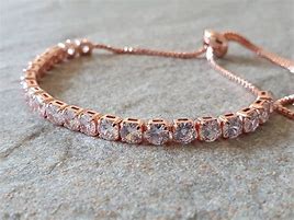 Image result for Swarovski Crystal Tennis Bracelet Rose Gold