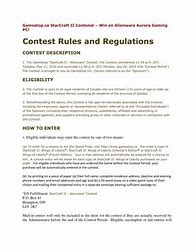Image result for Contest Rules and Regulations