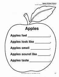 Image result for Five Senses Preschool Apple